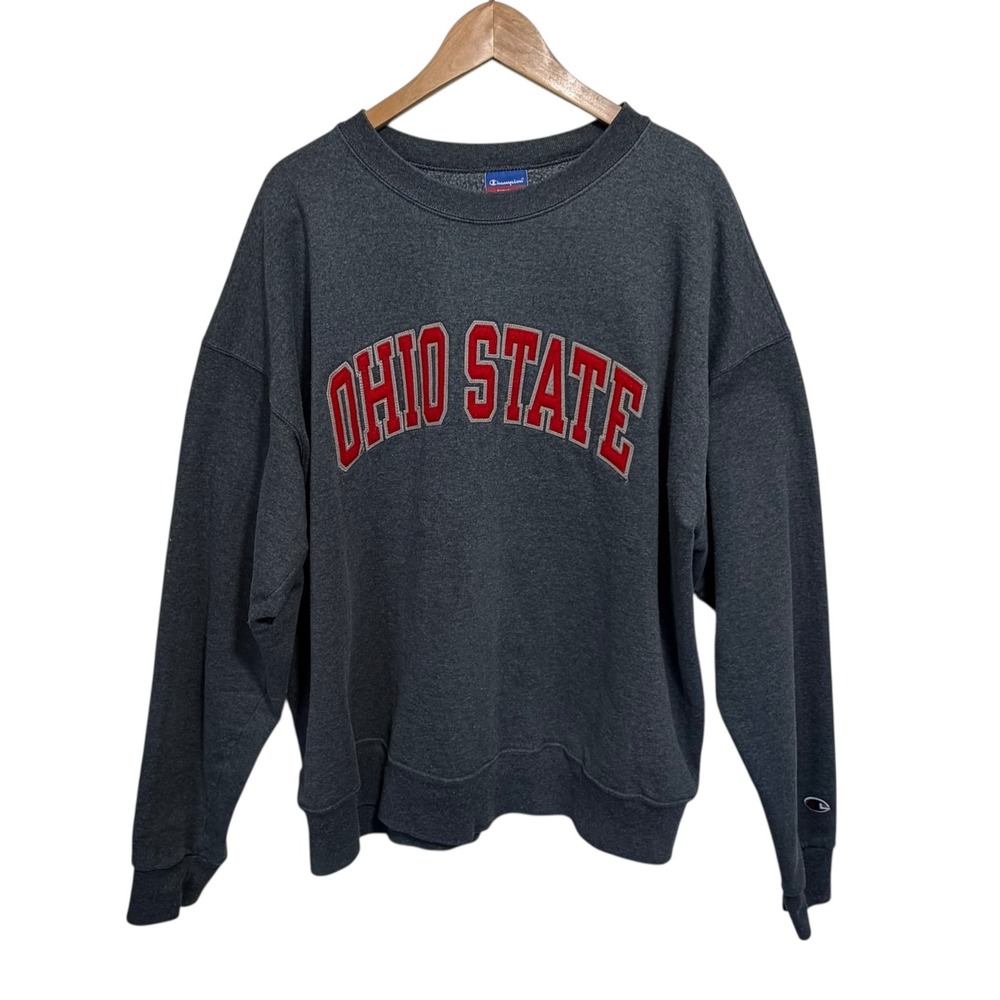 Champion Ohio State Sweatshirt Mens XL Gray Collegiate Crewneck